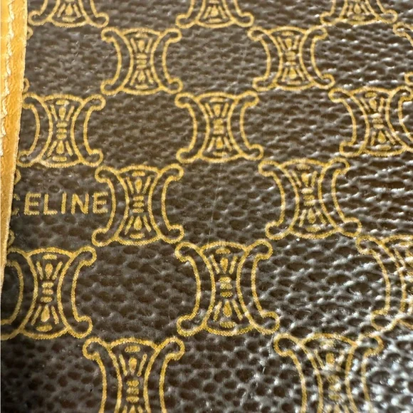 Celine Large Macadam Brown/Tan Envelope Leather Continental Wallet - Picture 2 of 16